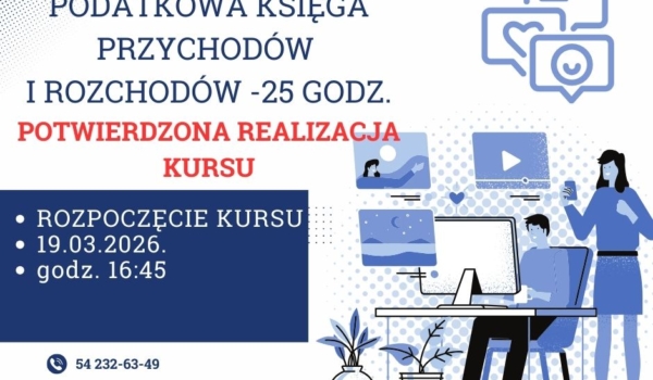 KURS ON-LINE Podatkowa księga przychodów i rozchodów