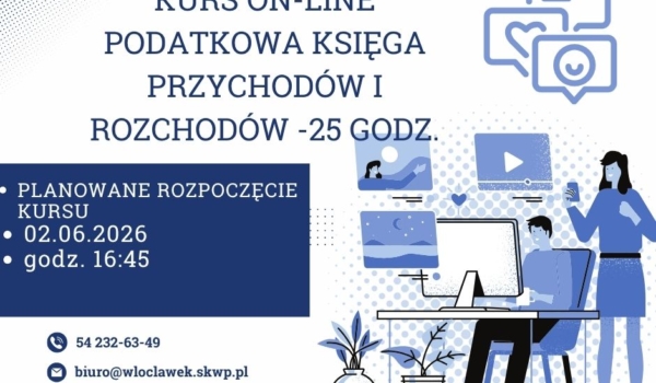 KURS ON-LINE Podatkowa księga przychodów i rozchodów