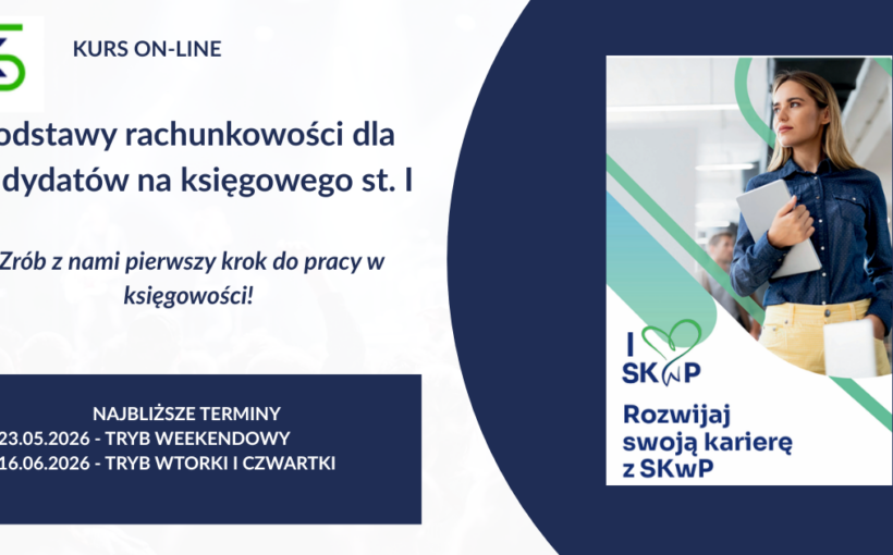 Zrób z nami pierwszy krok do pracy w księgowości!