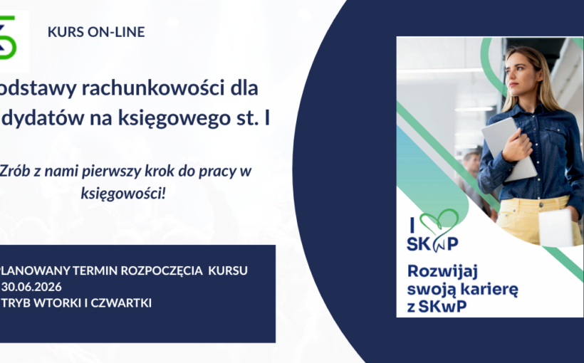 Zrób z nami pierwszy krok do pracy w księgowości!